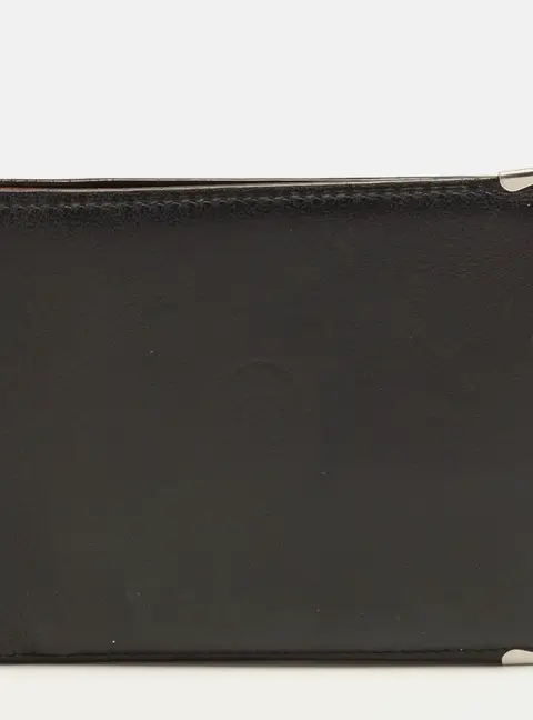 Cartier Must de Cartier Black Leather Bifold Wallet