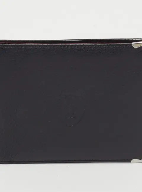 Cartier Must de Cartier Black Leather Bifold Wallet