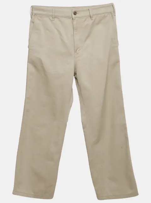 Celine Beige Gabardine Chino Trousers XS