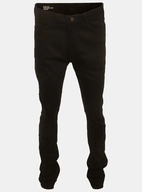 Celine Black Denim Straight Leg Jeans L/Waist 37"