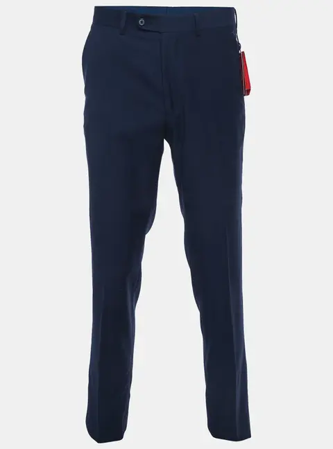 CH Carolina Herrera Navy Blue Gabardine Regular Fit Pants S