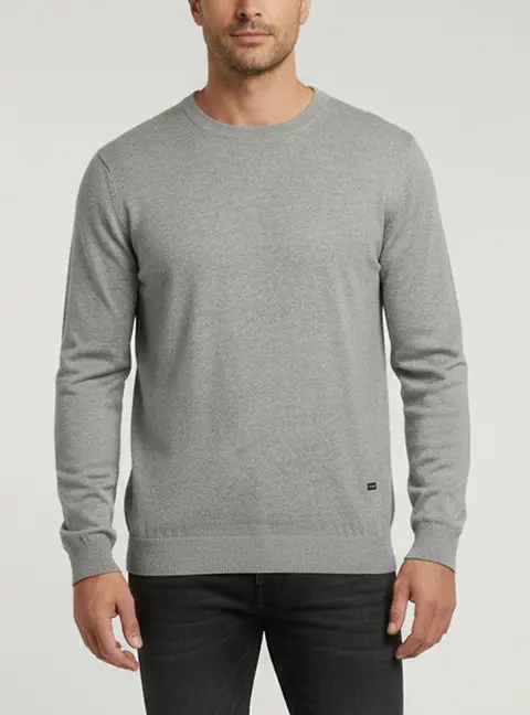 CH Carolina Herrera Grey Knit Long Sleeve Sweatshirt L