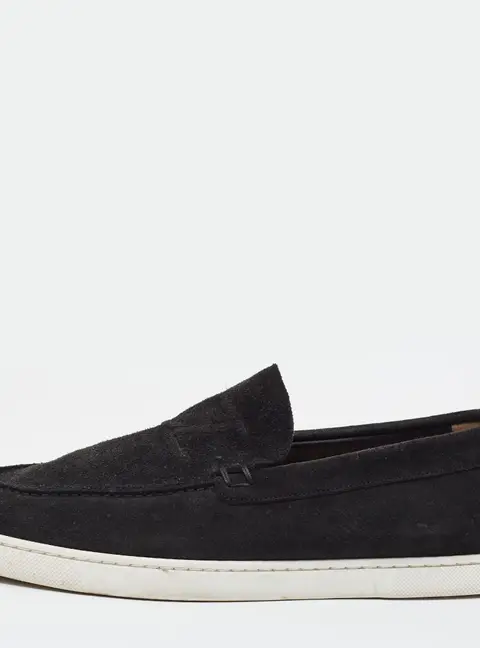 Christian Louboutin Paqueboat Size 42 Black Suede Low Top Sneakers