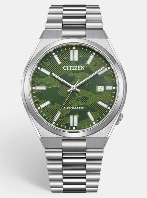 Citizen Tsuyosa NJ0159-86X Green Dial Stainless Steel Men's Wristwatch 40 mm
