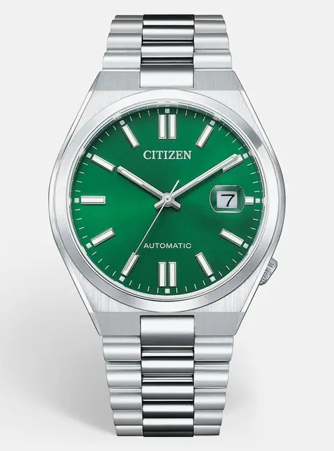 Citizen Tsuyosa NJ0150-81X Green Dial Stainless Steel Men's Wristwatch 40 mm