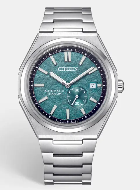 Citizen Zenshin Green Dial Duratect / Super Titanium Men's Wristwatch 40.50 mm