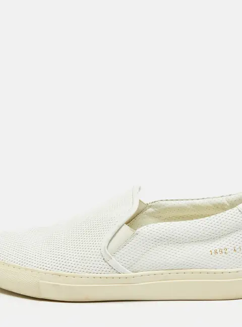 Common Projects White Leather Low Top Sneakers Size 41