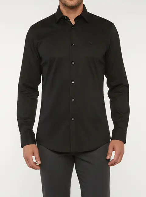 Class by Roberto Cavalli Black Cotton Jacquard Button Up Shirt M