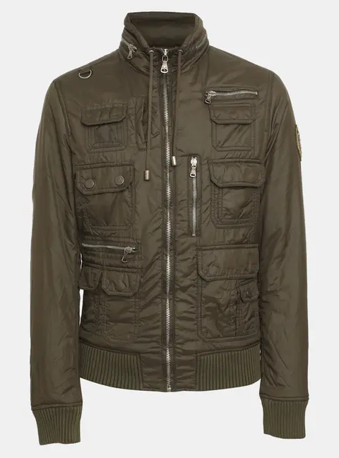 D&G Green Nylon Drawstring Jacket M