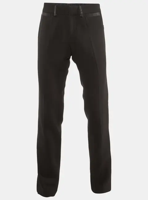 D&G Black Wool Crepe Tailored Pants M/Waist 33"