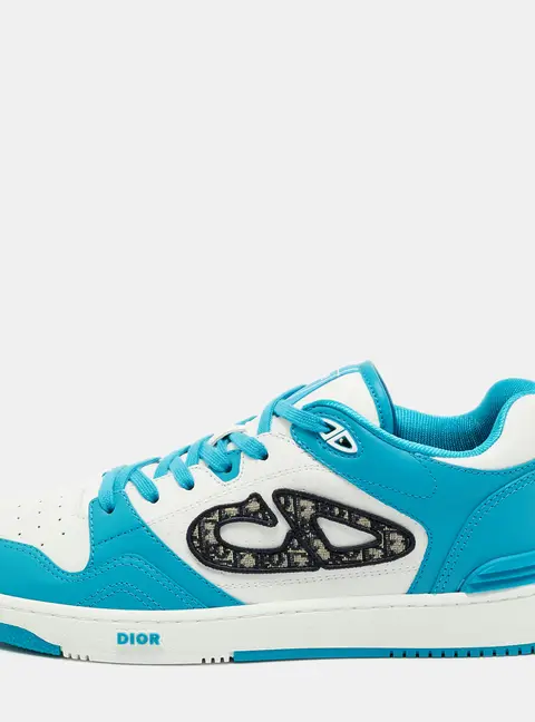 Dior B57 Dribble Size 43 Blue/White Leather Low Top Sneakers