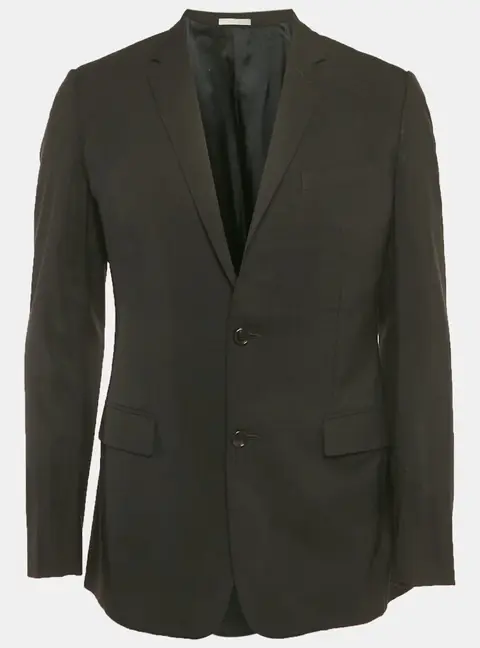 Dior Homme Black Wool Regular Fit Blazer L