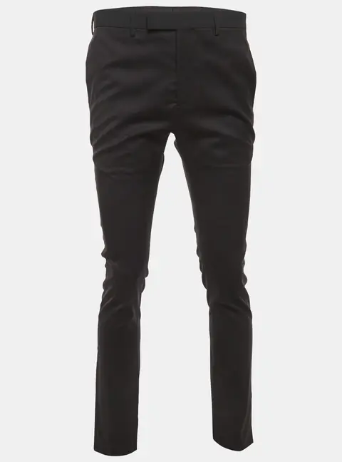 Dior Homme Black Gabardine Formal Trousers M