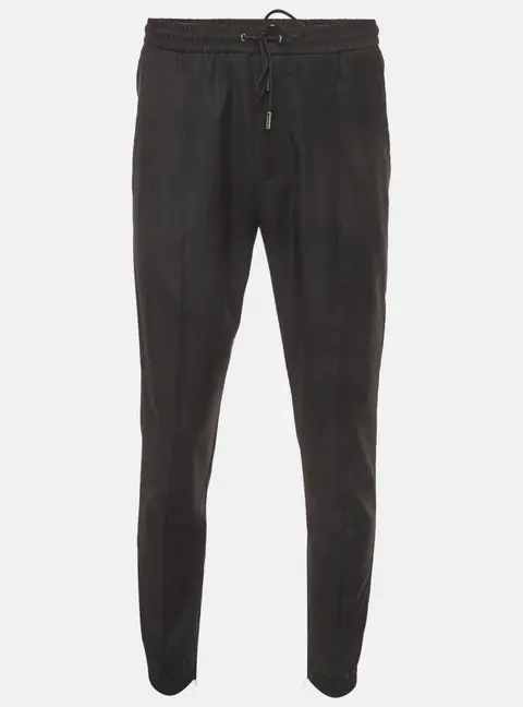 Dior Homme Black Virgin Wool Drawstring Joggers M