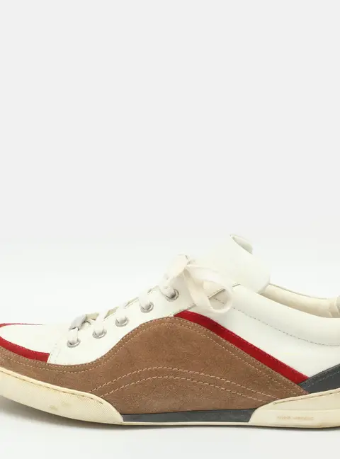 Dior Homme Size 41 Multicolor Leather and Suede Low Top Sneakers