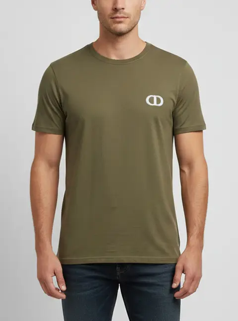 Dior Homme Green Jersey Crewneck T-Shirt XS