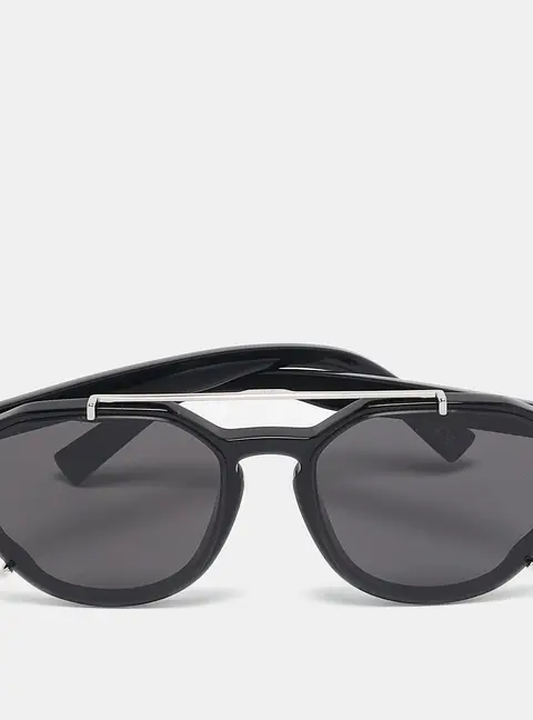 Dior Black/Silver Tone 10A0 BlackSuit RI Aviator Sunglasses
