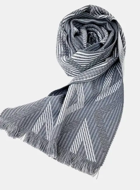 Dior Grey Wool Homme muffler