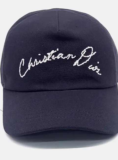 Dior Cotton Navy Homme cap