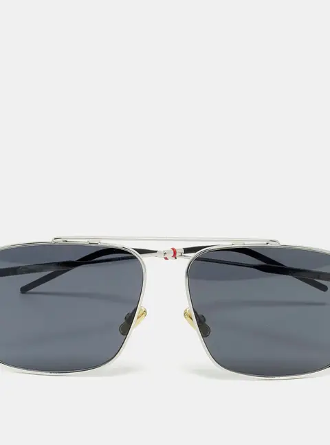 Dior Homme Grey/Silver Tone 010IR Dior0220S Square Sunglasses