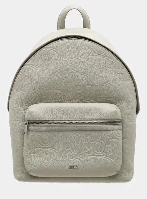 Dior Rider 2.0 Trianon Gray Dior Gravity Calfskin Leather Backpack Bag