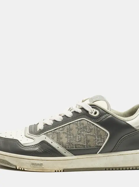 Dior B27 Size 44 Multicolor Oblique Jacquard Leather Low Top Sneakers