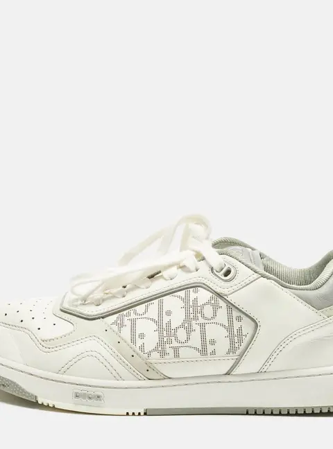 Dior B27 Size 43 White Oblique Leather Low Top Sneakers