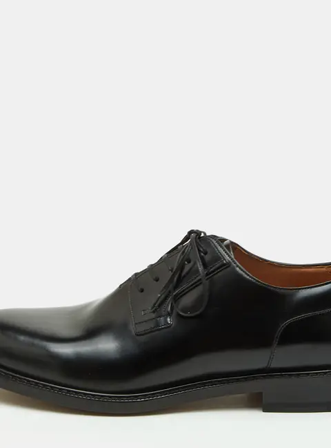 Dior Evidence Size 43.5 Black Leather Lace Up Derby