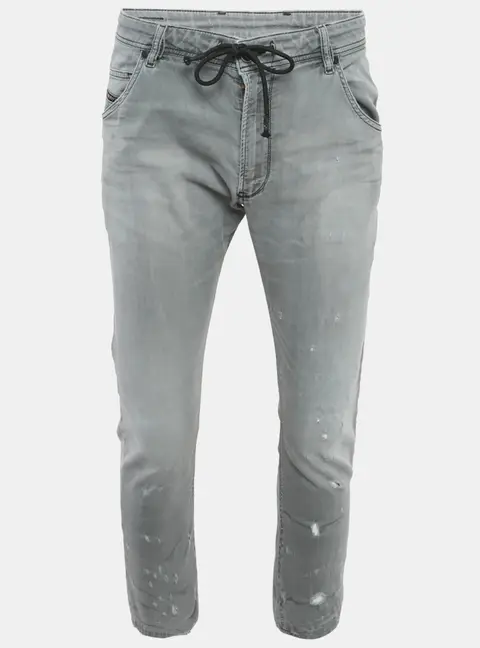 Diesel Grey Distressed Denim Jeans L Waist 34"