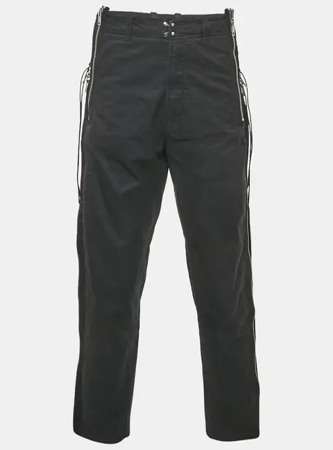Diesel Black Denim Zip Detail Jeans L/Waist 34"