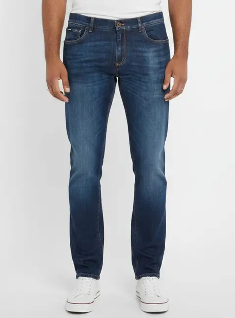 Dolce & Gabbana Blue Denim Slim Fit Jeans L/Waist 36"