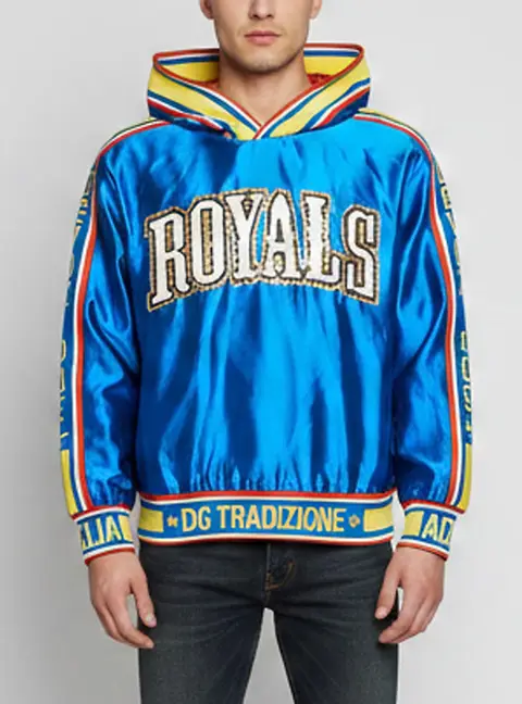 Dolce & Gabbana Multicolour Royals Embroidered Jersey Bomber Jacket XXS