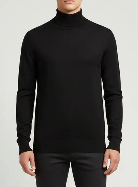 Dolce & Gabbana Black Logo Embroidered Wool Knit Sweater XL