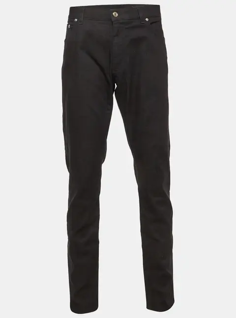 Dolce & Gabbana Black Denim Straight Fit Jeans / Waist 40"