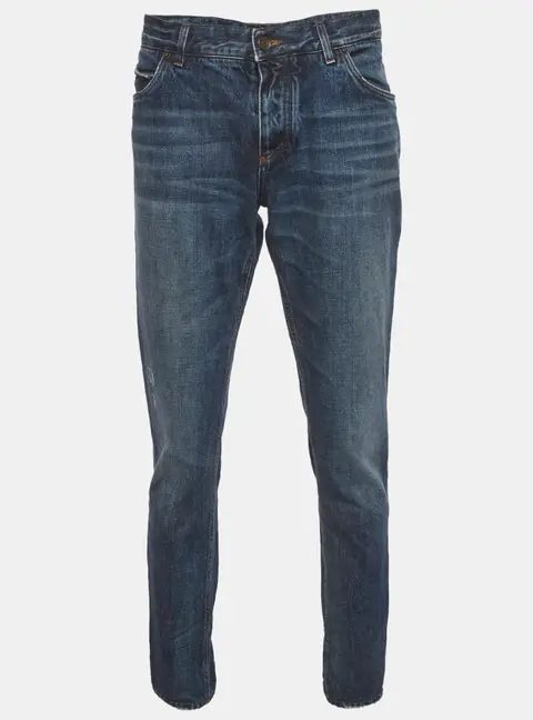 Dolce & Gabbana Blue Distressed Denim Straight Leg Jeans XXL/Waist 36"