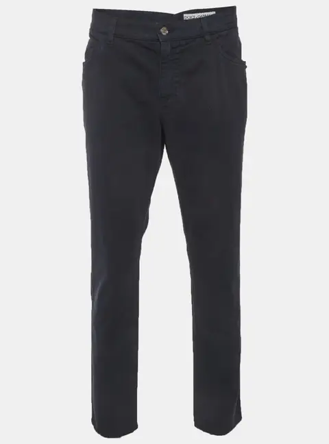 Dolce & Gabbana Navy Blue Denim Regular Fit Jeans XXXL/Waist 38"