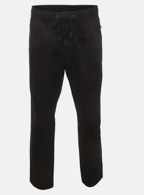 Dolce & Gabbana Black Logo Plaque Stretch Cotton Jogging Pants XXXL