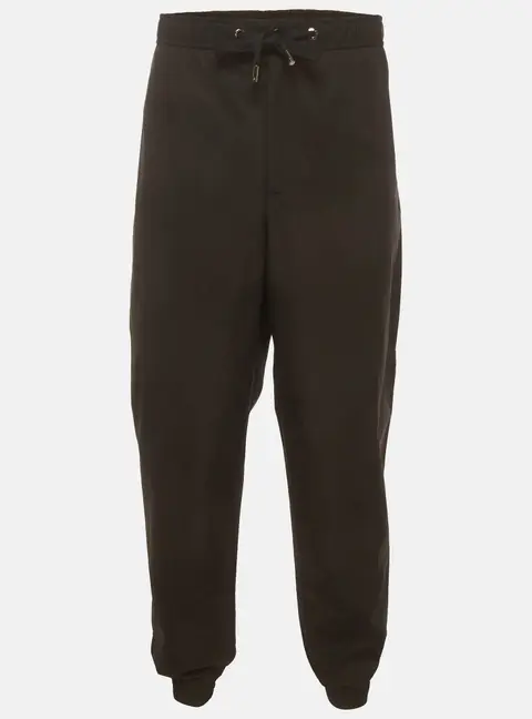 Dolce & Gabbana Black Cotton Drawstring Joggers 4XL