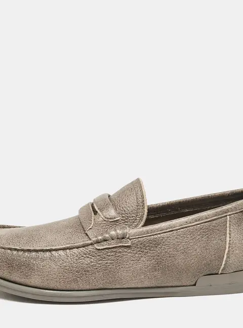 Dolce & Gabbana Brown Leather Genova Loafers Size 41.5