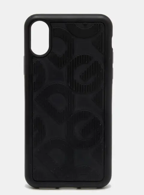 Dolce & Gabbana Black Rubber iPhone X/XS Cover