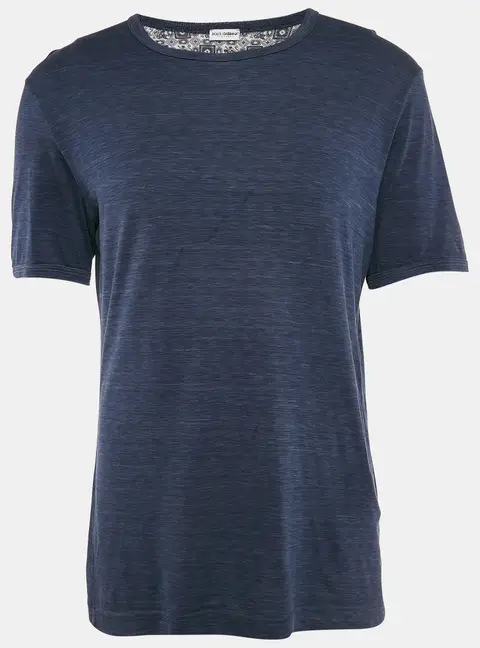Dolce & Gabbana Underwear Blue Melange Jersey T-Shirt XL