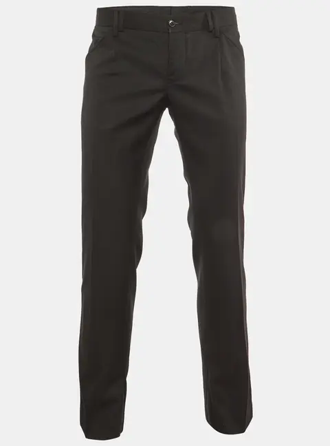 Dolce & Gabbana Black Wool & Silk Tailored Pants M