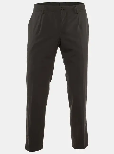 Dolce & Gabbana Black Wool Straight Leg Pants M