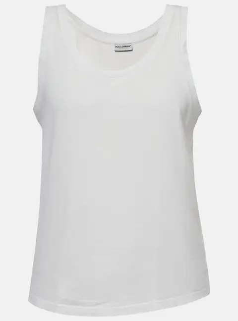 Dolce & Gabbana Underwear White Jersey Sleeveless T-Shirt L
