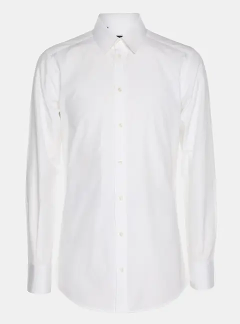Dolce & Gabbana White Cotton Long Sleeve Shirt S