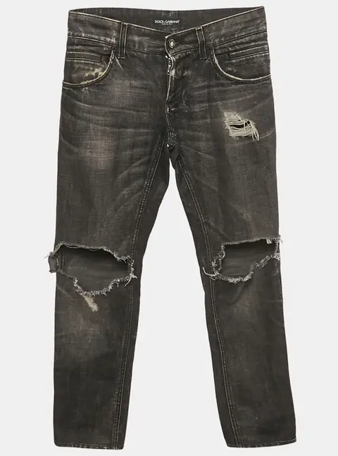 Dolce & Gabbana Navy Blue Denim 12 jeans S