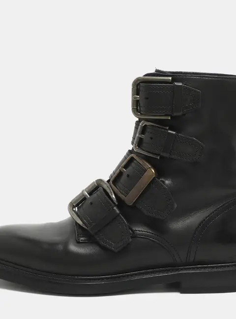 Dolce & Gabbana Michelangelo Size 39 Black Leather Ankle Length Boots