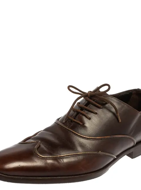 Dolce & Gabbana Brown Leather Oxford  Size 40
