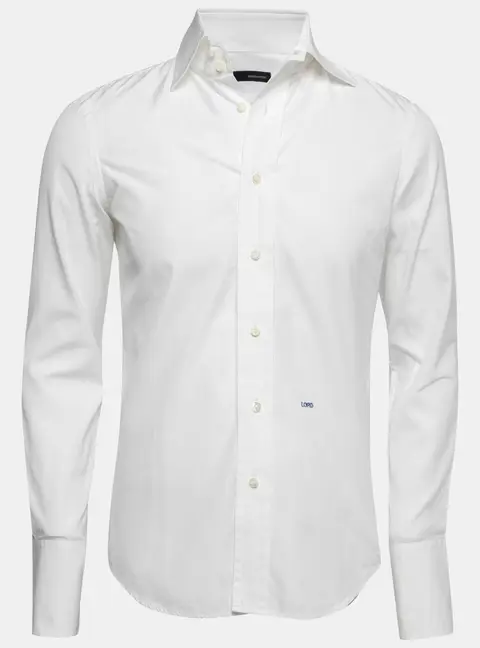 Dsquared2 White Cotton Button Front Shirt S