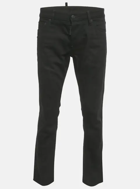 Dsquared2 Black Denim Slim Fit Jeans L Waist 35"